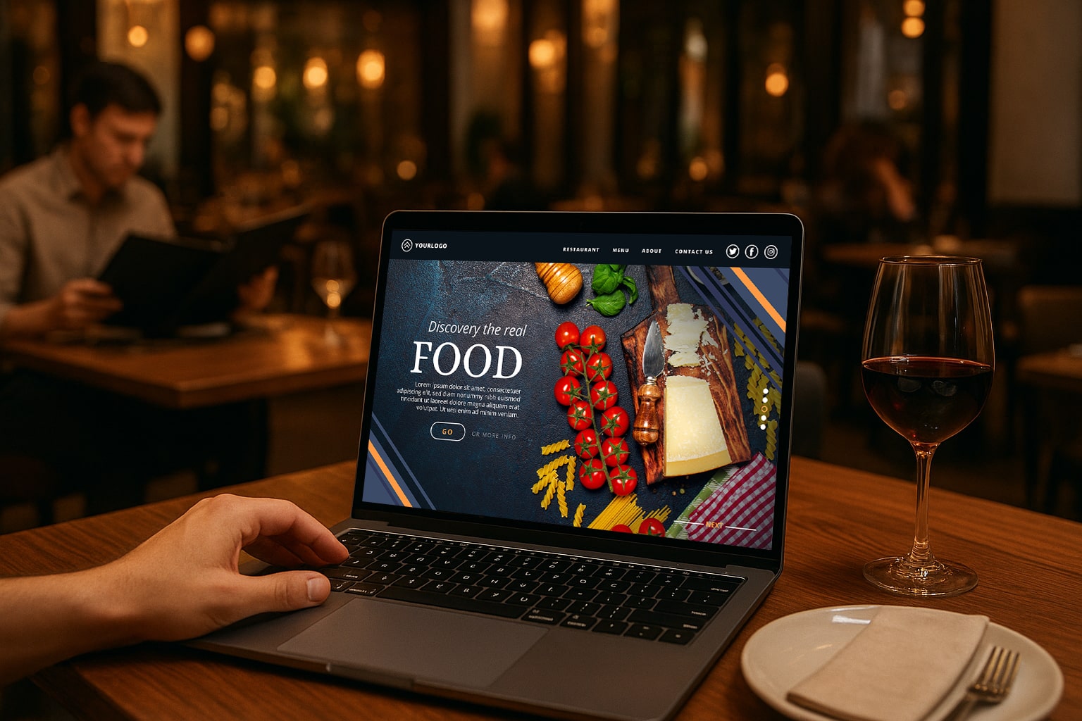 restaurant web design
