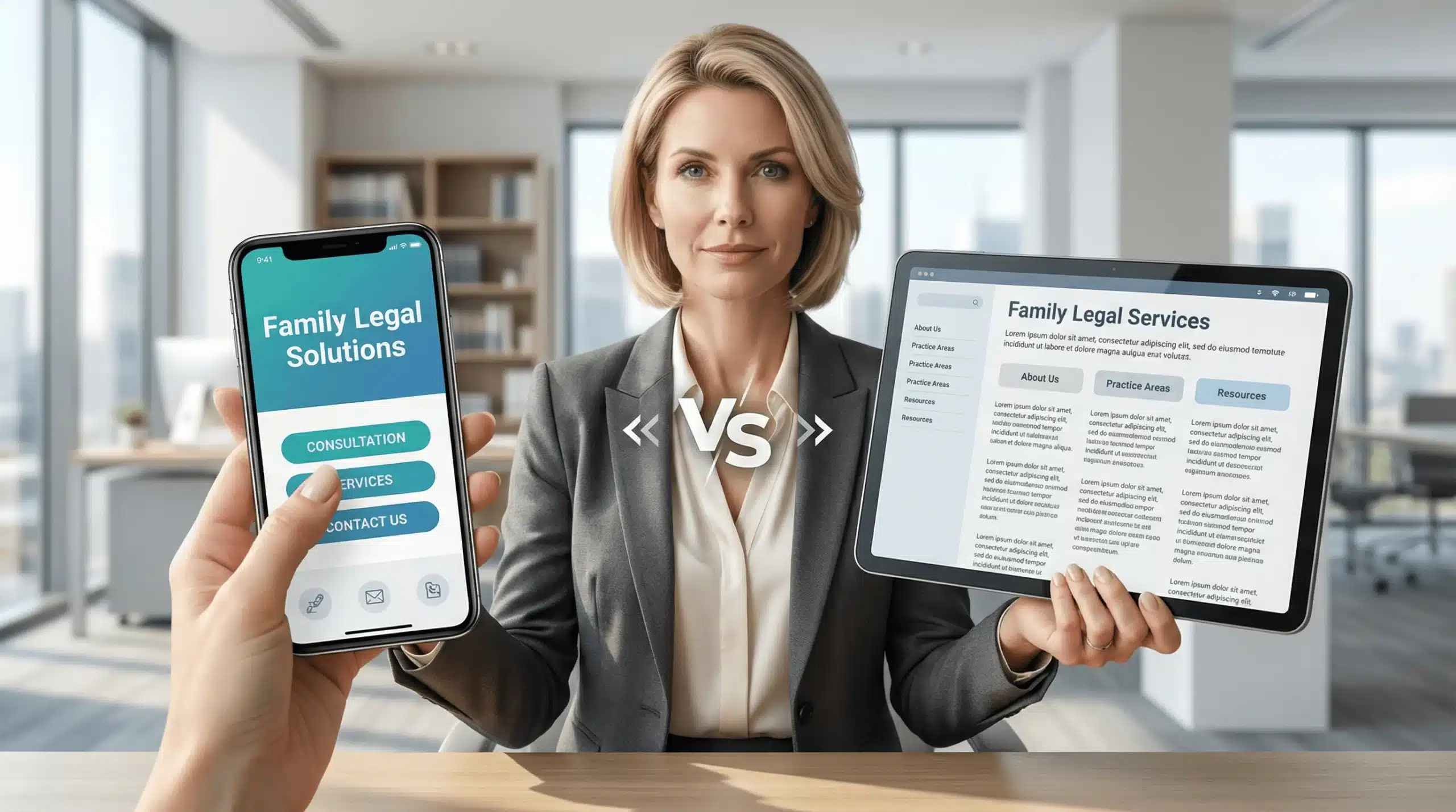 web design for family lawyer