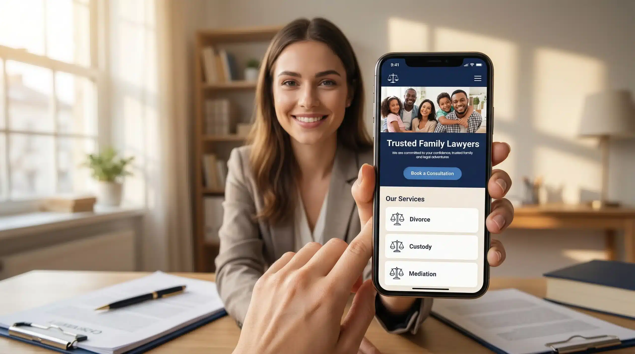 web design for family lawyer